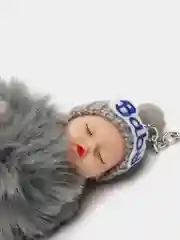 Серый брелок мягкий "Baby"