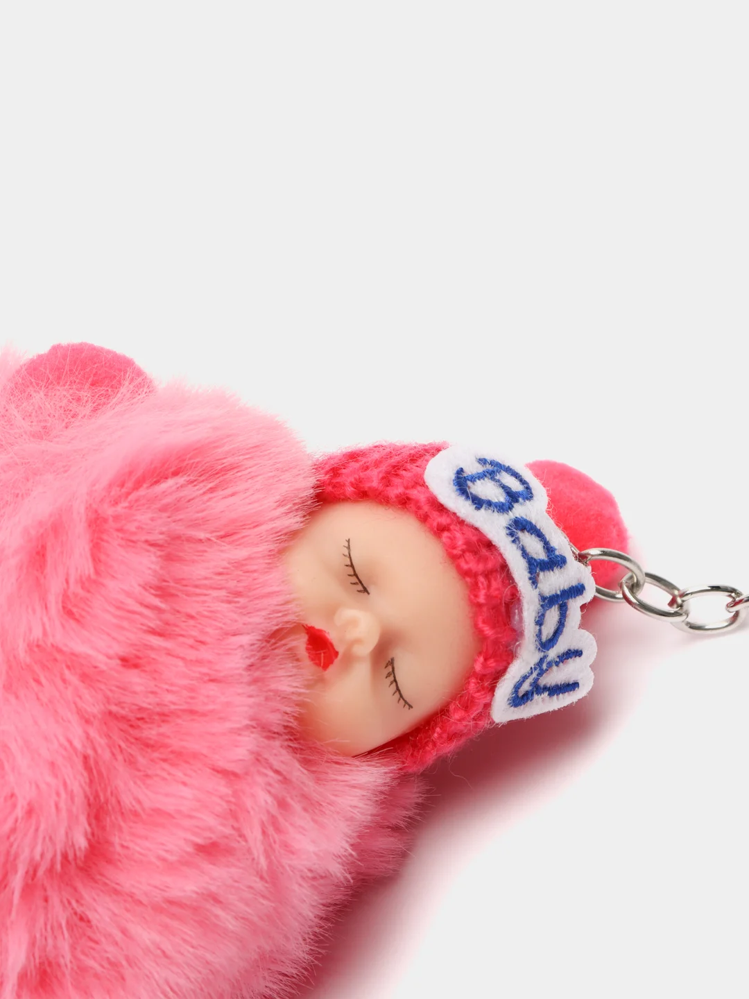 Тёмно-розовый брелок мягкий "Baby"