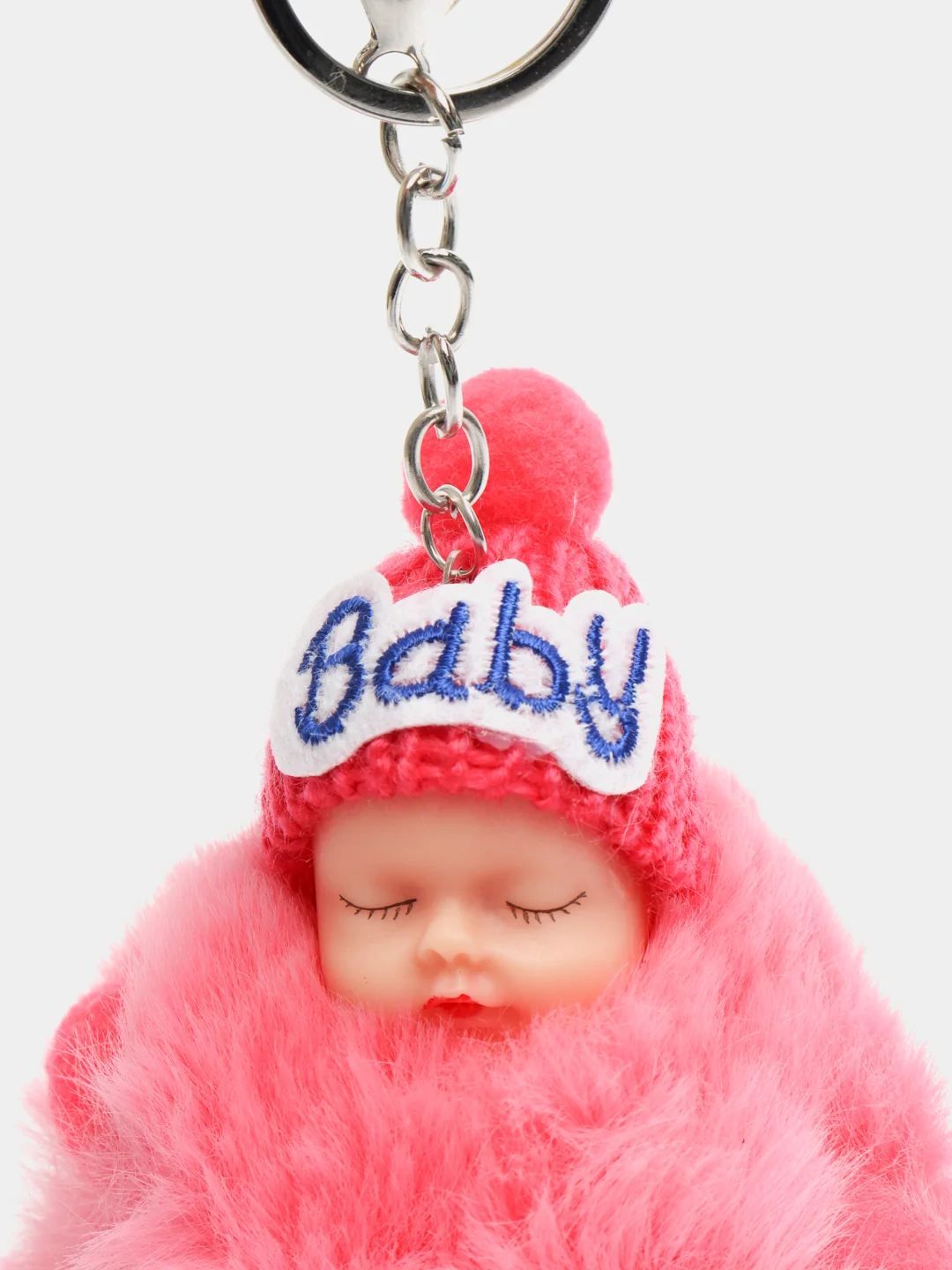 Тёмно-розовый брелок мягкий "Baby"