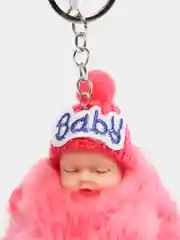 Тёмно-розовый брелок мягкий "Baby"