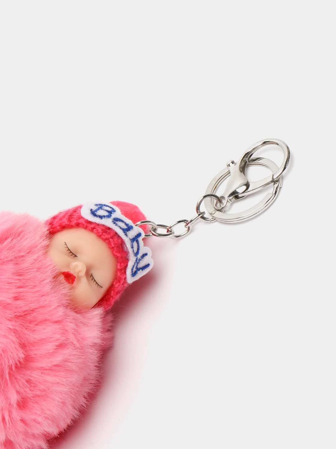 Тёмно-розовый брелок мягкий "Baby"