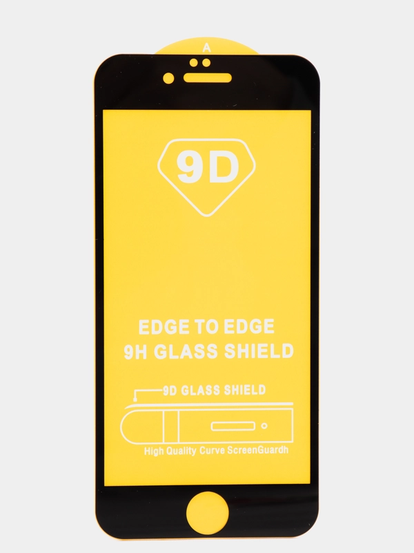 Защитное стекло "SC" 5D Full Glue для Apple Iphone 6S/4,7 (цвет=черный)
