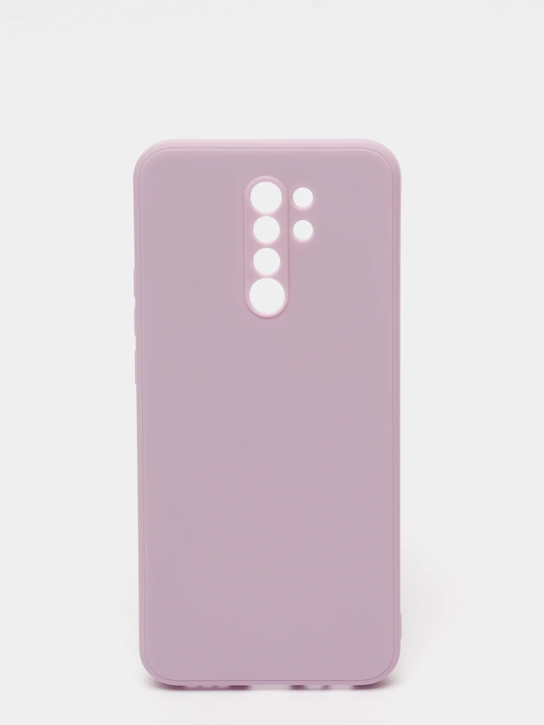 Сиреневый чехол с защитой камеры и бархатом внутри для Xiaomi Redmi 9