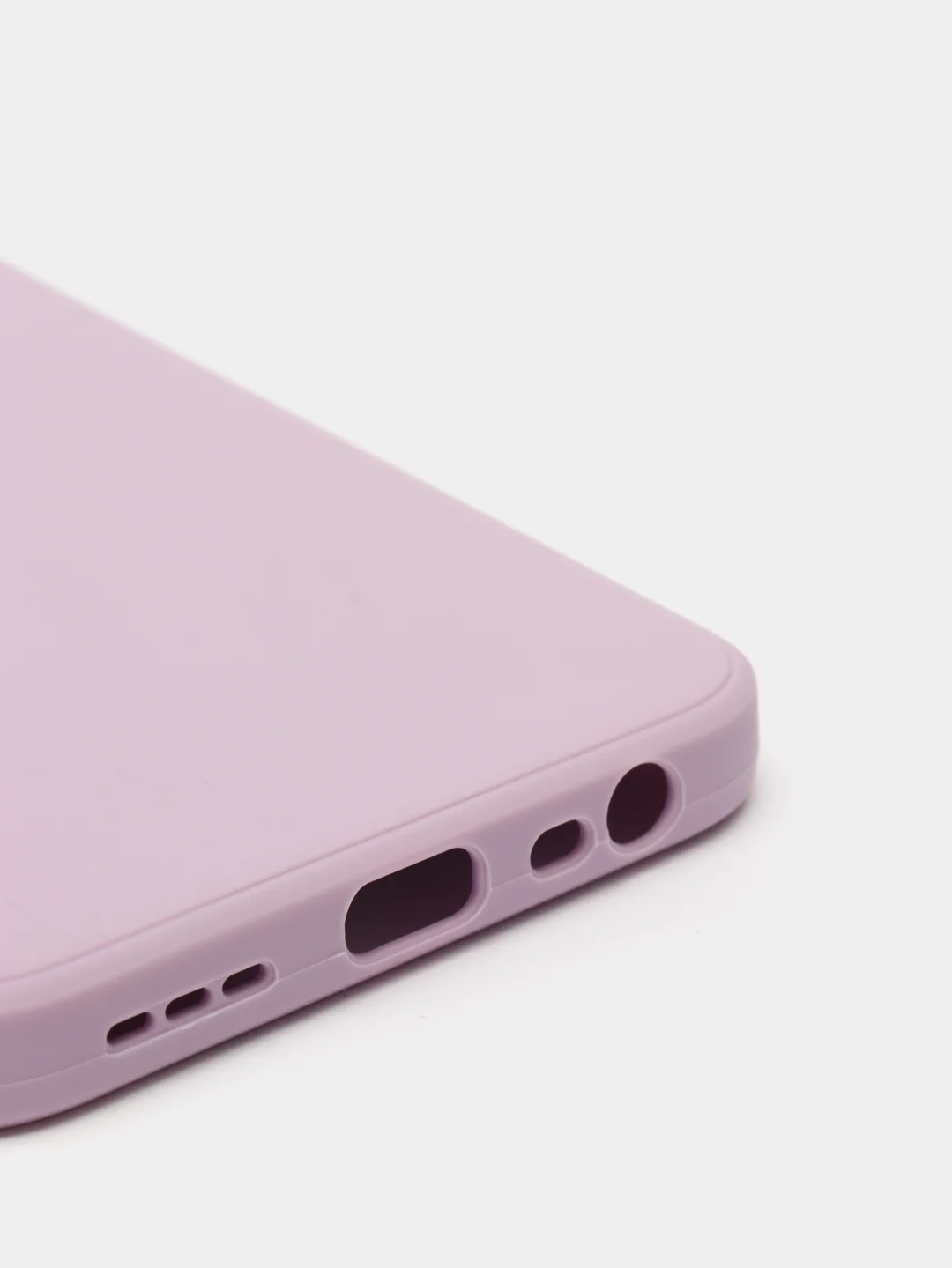 Сиреневый чехол с защитой камеры и бархатом внутри для Xiaomi Redmi 9
