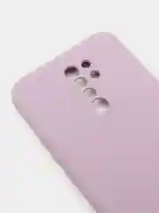 Сиреневый чехол с защитой камеры и бархатом внутри для Xiaomi Redmi 9