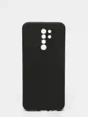 Черный чехол с защитой камеры и бархатом внутри для Xiaomi Redmi 9