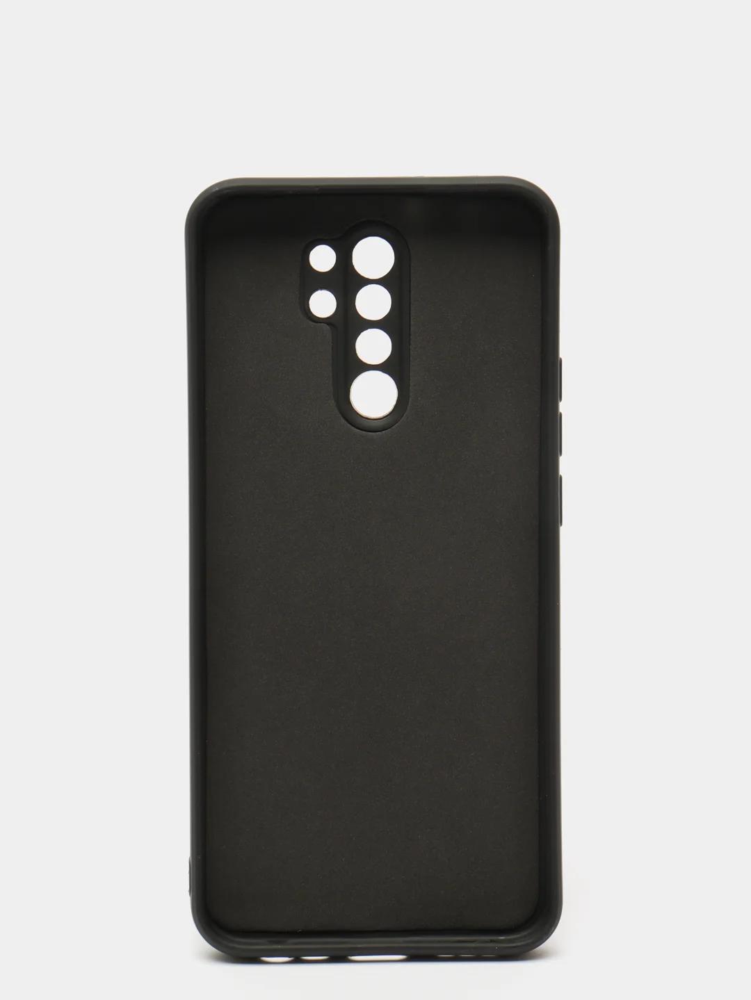 Черный чехол с защитой камеры и бархатом внутри для Xiaomi Redmi 9