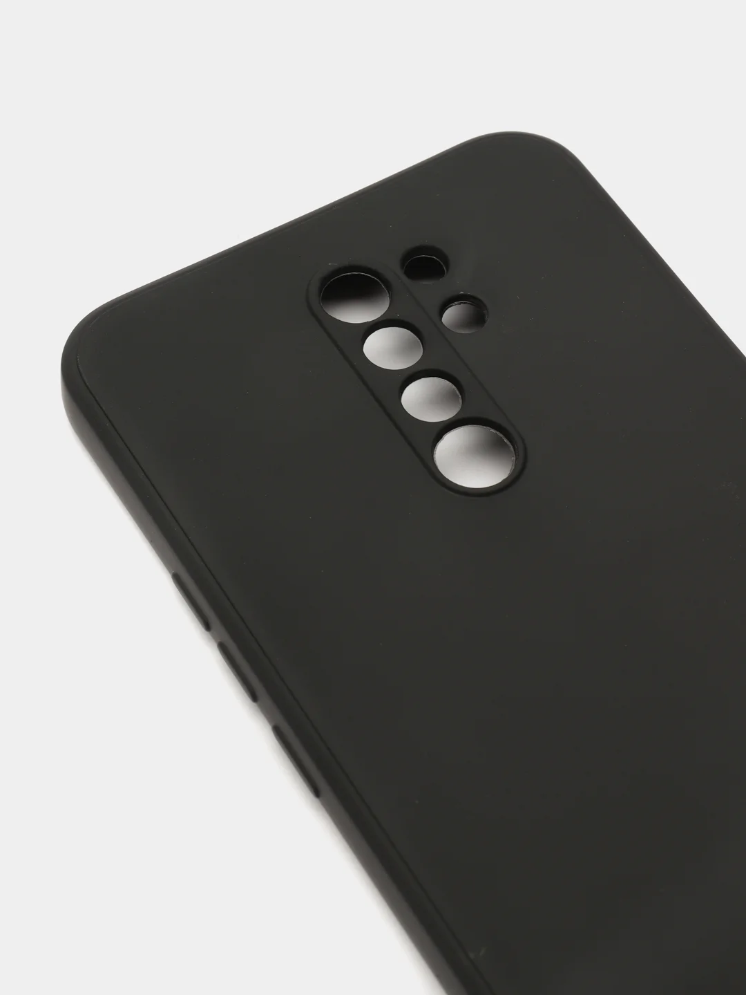 Черный чехол с защитой камеры и бархатом внутри для Xiaomi Redmi 9