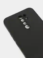 Черный чехол с защитой камеры и бархатом внутри для Xiaomi Redmi 9