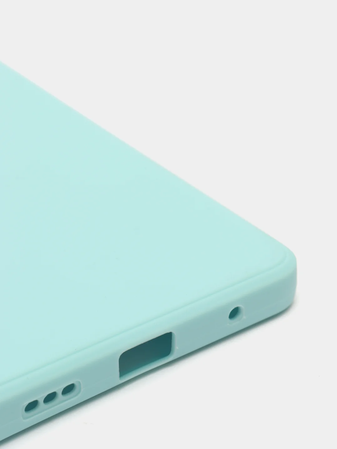 Голубой чехол для Xiaomi Redmi NOTE 10 pro с защитой камеры и бархатом внутри