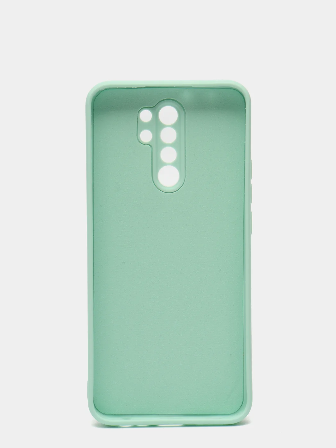 Бирюзовый чехол с защитой камеры и бархатом внутри для Xiaomi Redmi 9
