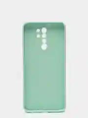 Бирюзовый чехол с защитой камеры и бархатом внутри для Xiaomi Redmi 9