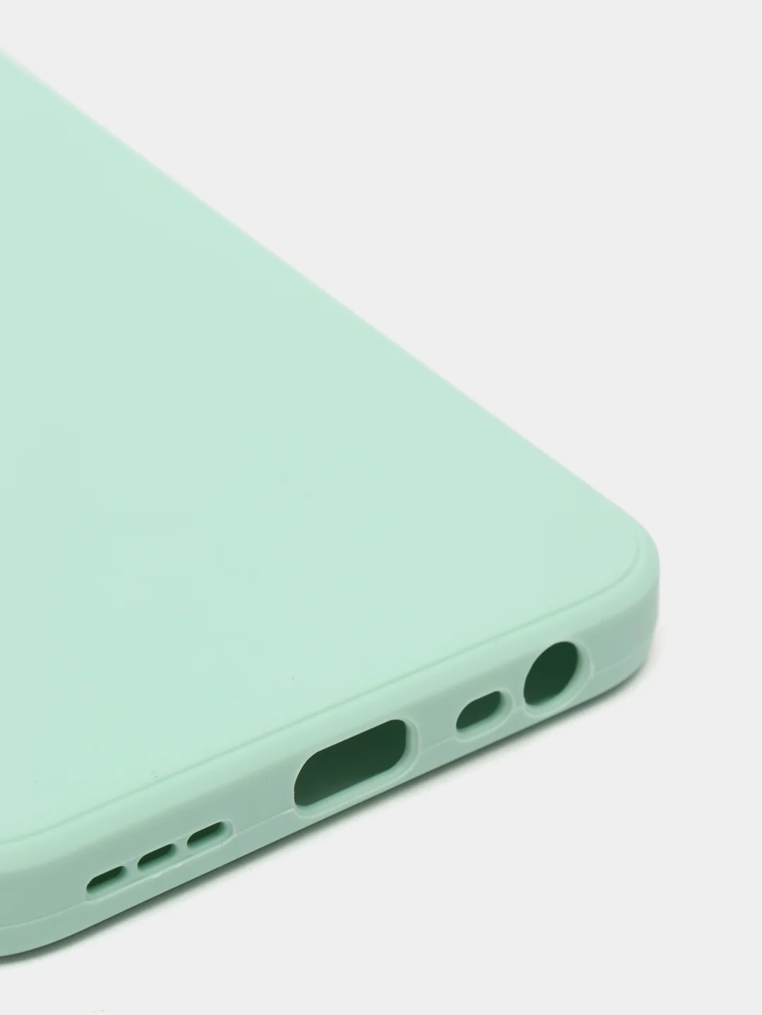 Бирюзовый чехол с защитой камеры и бархатом внутри для Xiaomi Redmi 9