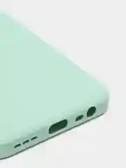 Бирюзовый чехол с защитой камеры и бархатом внутри для Xiaomi Redmi 9