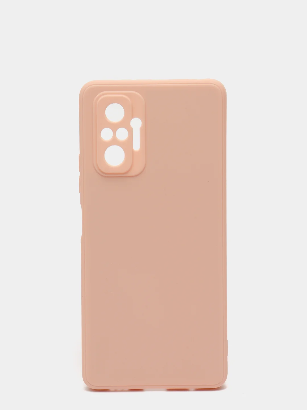 Розовый чехол с защитой камеры и бархатом внутри Xiaomi POCO M5S / Redmi Note 10, Redmi Note 10s