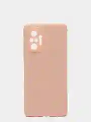 Розовый чехол с защитой камеры и бархатом внутри Xiaomi POCO M5S / Redmi Note 10, Redmi Note 10s