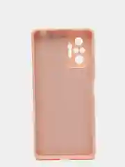 Розовый чехол с защитой камеры и бархатом внутри Xiaomi POCO M5S / Redmi Note 10, Redmi Note 10s