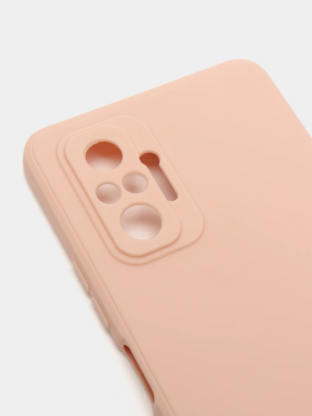 Розовый чехол с защитой камеры и бархатом внутри Xiaomi POCO M5S / Redmi Note 10, Redmi Note 10s