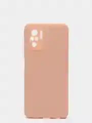 Розовый чехол для Xiaomi Redmi NOTE 10 pro с защитой камеры и бархатом внутри