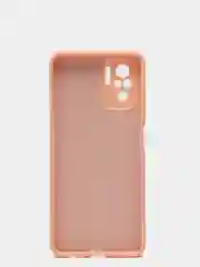 Розовый чехол для Xiaomi Redmi NOTE 10 pro с защитой камеры и бархатом внутри