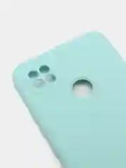 Бирюзовый чехол с защитой камеры и бархатом внутри для XIAOMI REDMI 9C