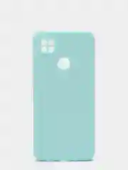 Голубой чехол с защитой камеры и бархатом внутри для XIAOMI REDMI 9C