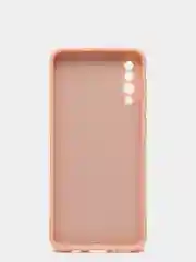 Розовый чехол с защитой камеры и бархатом внутри для SAMSUNG A50, A30S
