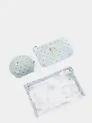 Бирюзовый косметичка, комплект 3 штуки