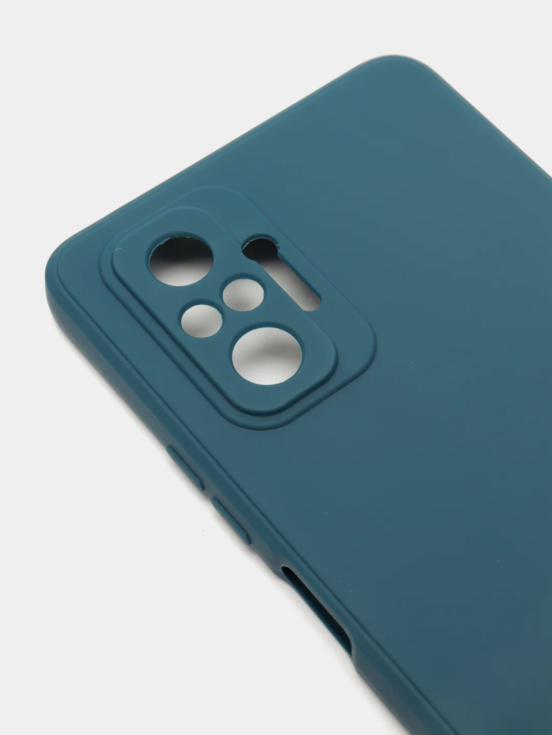 Синий чехол с защитой камеры и бархатом внутри Xiaomi POCO M5S / Redmi Note 10, Redmi Note 10s