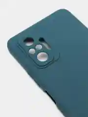 Синий чехол с защитой камеры и бархатом внутри Xiaomi POCO M5S / Redmi Note 10, Redmi Note 10s