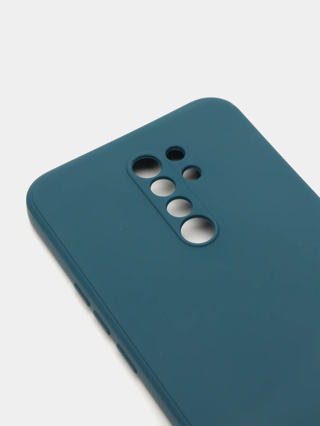 Синий чехол с защитой камеры и бархатом внутри для Xiaomi Redmi 9