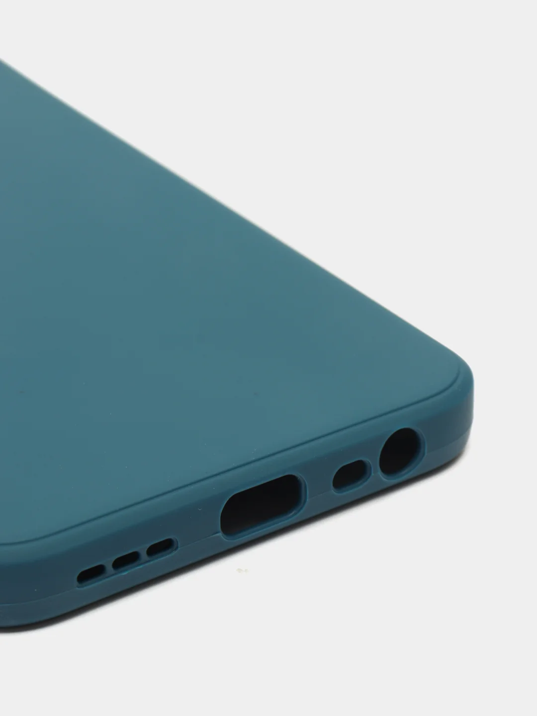 Синий чехол с защитой камеры и бархатом внутри для Xiaomi Redmi 9