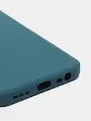 Синий чехол с защитой камеры и бархатом внутри для Xiaomi Redmi 9