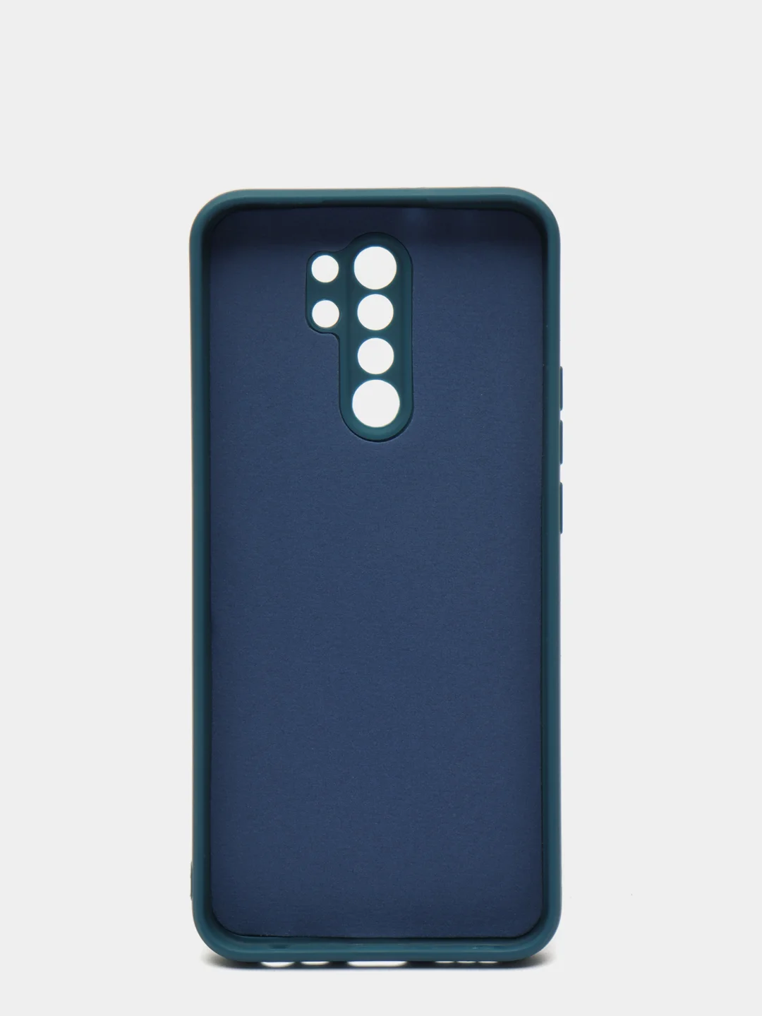 Синий чехол с защитой камеры и бархатом внутри для Xiaomi Redmi 9