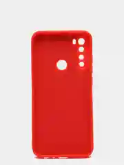 Красный чехол с защитой камеры и бархатом внутри для Xiaomi Redmi Note 8