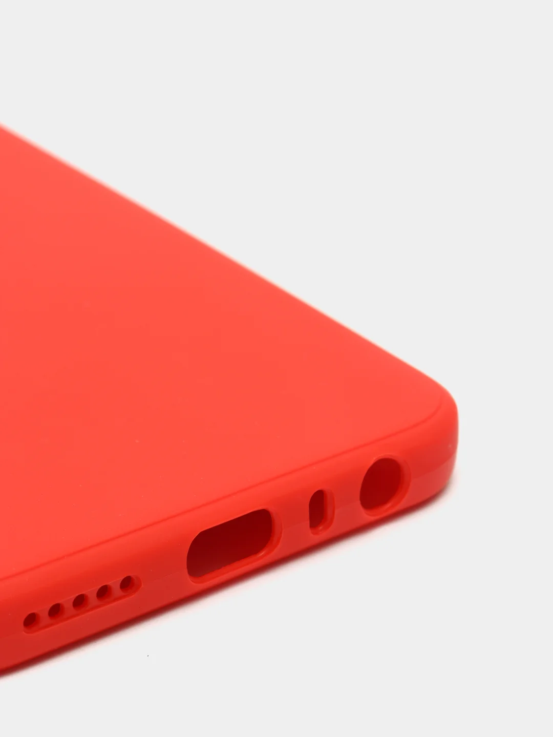 Красный чехол с защитой камеры и бархатом внутри для Xiaomi Redmi Note 8