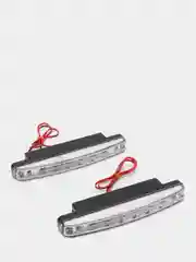 Дневные ходовые огни, LED 8шт., пласт. корп., 158мм, 12V, белый, 2шт