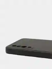 Черный чехол с защитой камеры и бархатом внутри для SAMSUNG A50, A30S