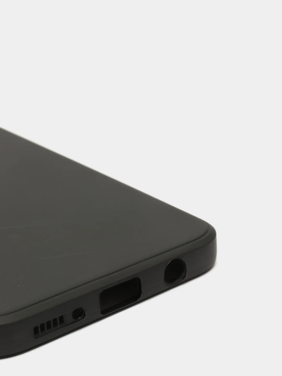 Черный чехол с защитой камеры и бархатом внутри для SAMSUNG A50, A30S