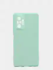 Бирюзовый чехол для Xiaomi Redmi NOTE 10 pro с защитой камеры и бархатом внутри