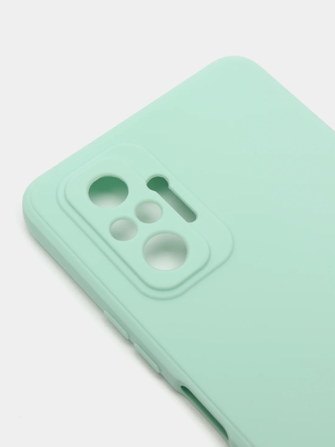 Бежевый чехол для Xiaomi Redmi NOTE 10 pro с защитой камеры и бархатом внутри
