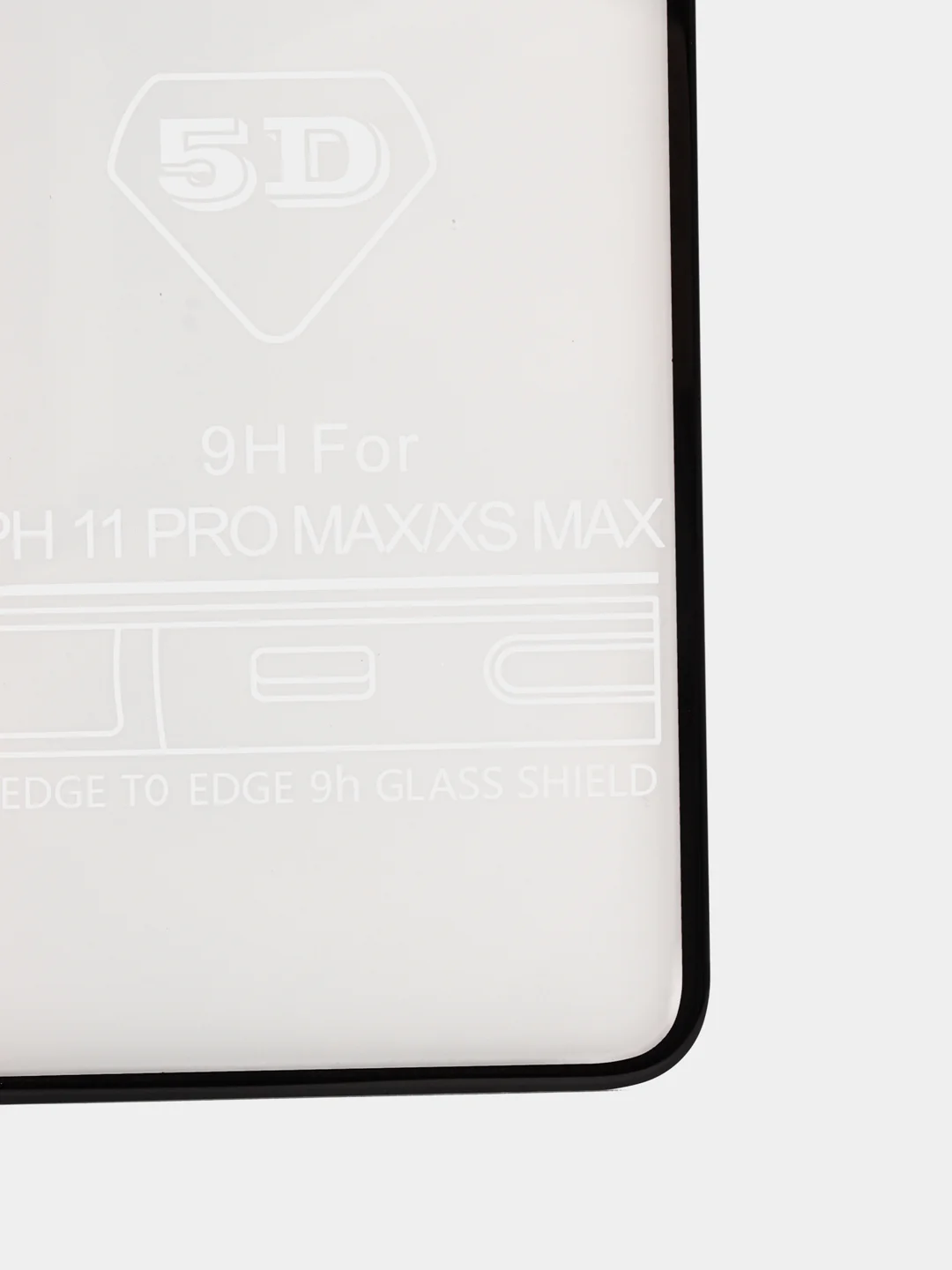 Черный защитное стекло iPhone 7/8/11/XR/11ProMax/XS Max 5D с закругленными краями, полноразмерное
