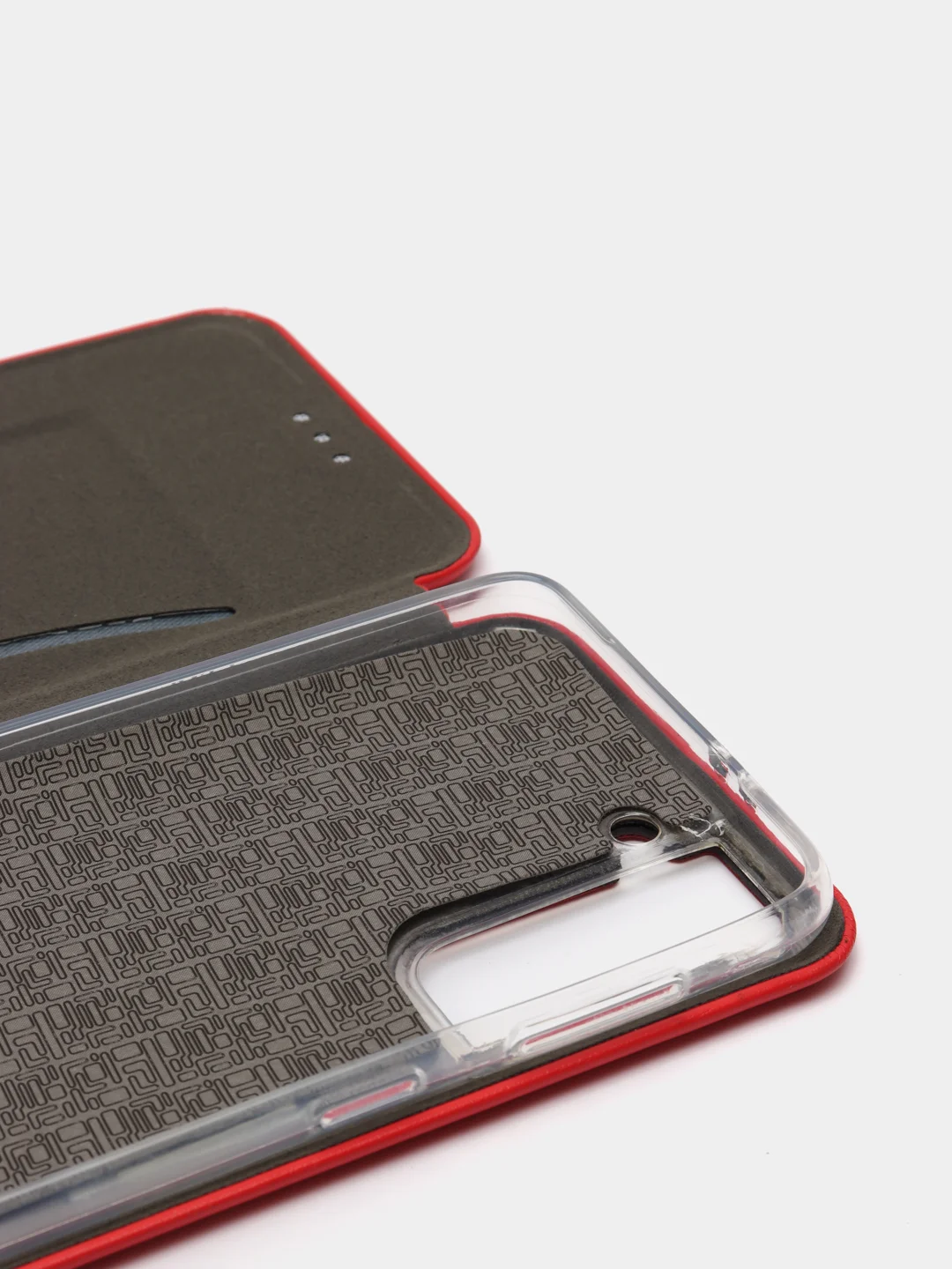 Красный чехол книжка для Samsung S21, Самсунг