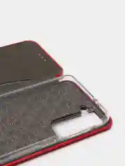 Красный чехол книжка для Samsung S21, Самсунг