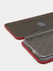 Красный чехол книжка для Samsung S21, Самсунг