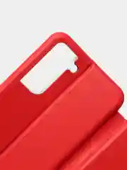 Красный чехол книжка для Samsung S21, Самсунг