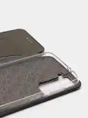 Черный чехол книжка для Samsung S21, Самсунг