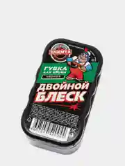 Губка для обуви, щётка, губка с чёрным кремом, чёрная,