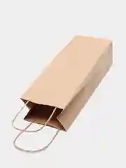 Крафт-пакет подарочный с кручеными ручками, 12 х 35 х 8 см
