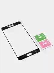 Черный защитное стекло Samsung A7 2016